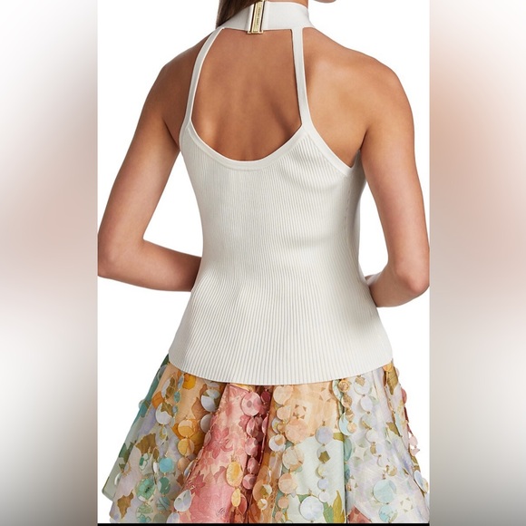 Zimmermann Halter Ribbed Knit Tank - Picture 2 of 9